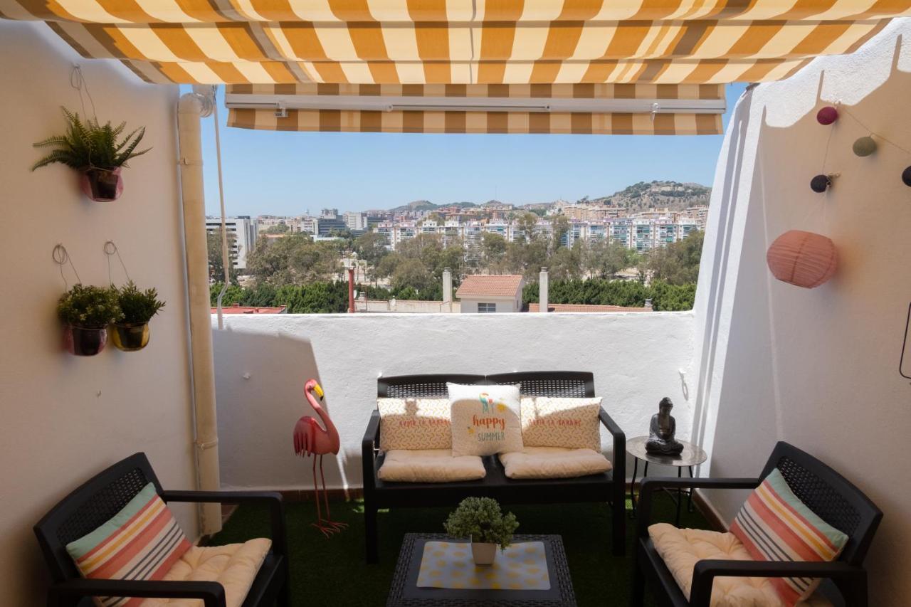 Penthouse City Center Private Terrace Wifi マラガ エクステリア 写真