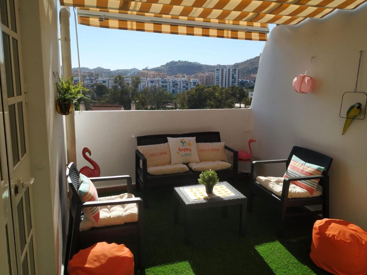 Penthouse City Center Private Terrace Wifi マラガ エクステリア 写真